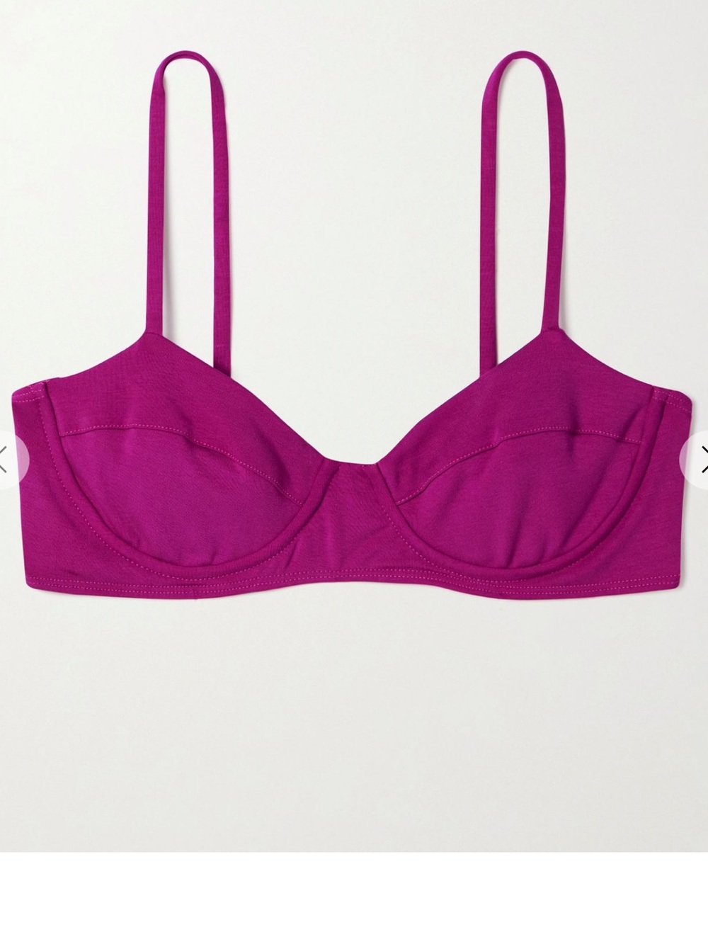 NWT Mara Hoffman "Lua" Underwire Bikini Top - Magenta - Size XL